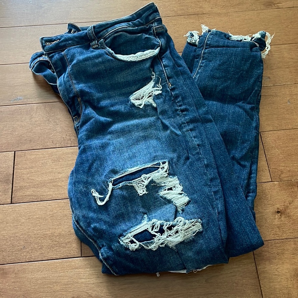 Well worn jeans